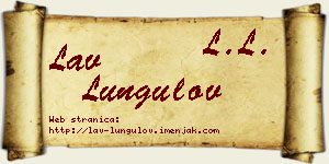 Lav Lungulov vizit kartica